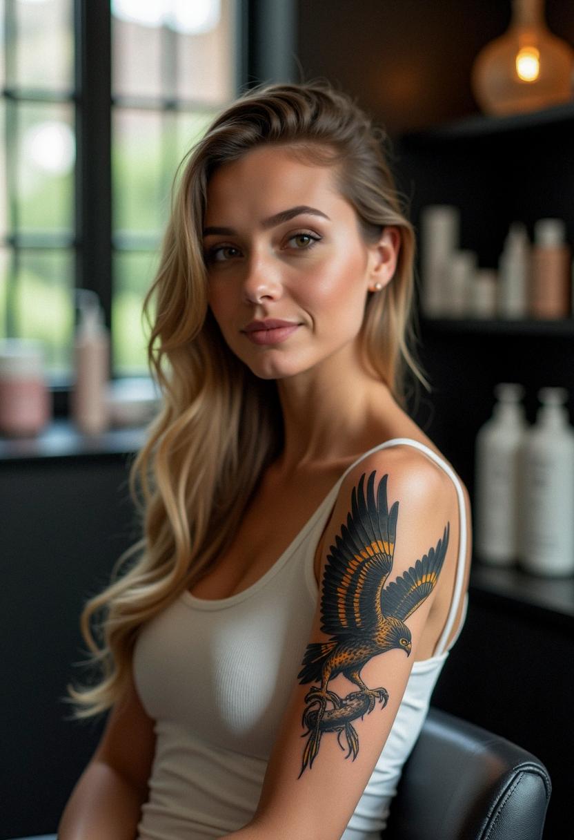hawk tattoo