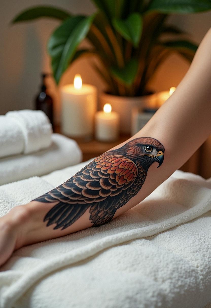 hawk tattoo