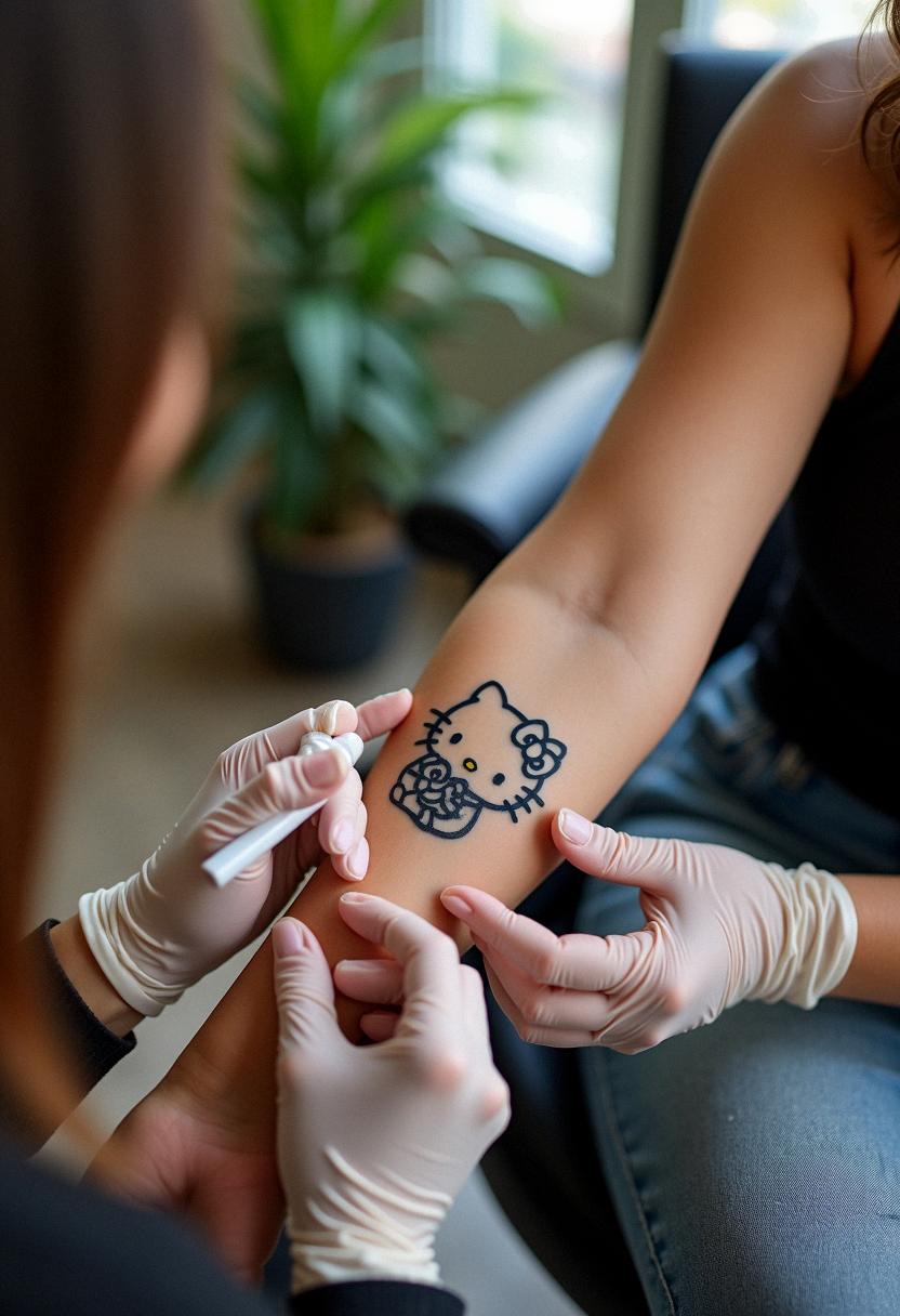 hello kitty tattoo