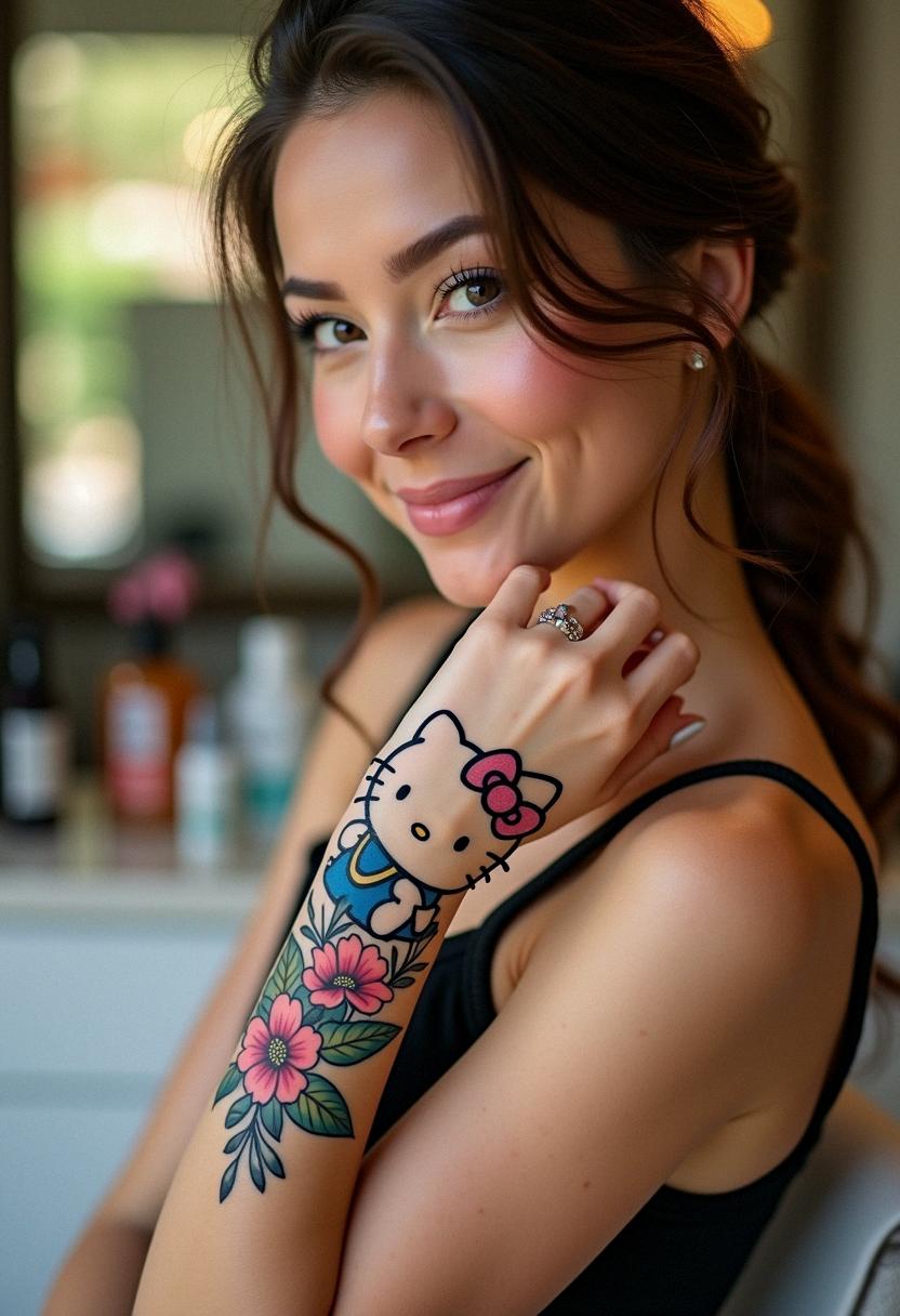 hello kitty tattoo