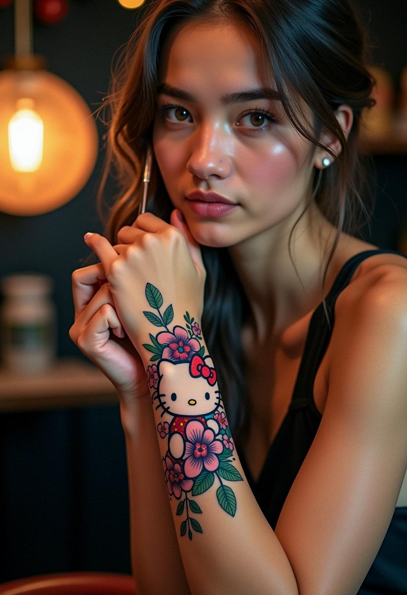 hello kitty tattoo