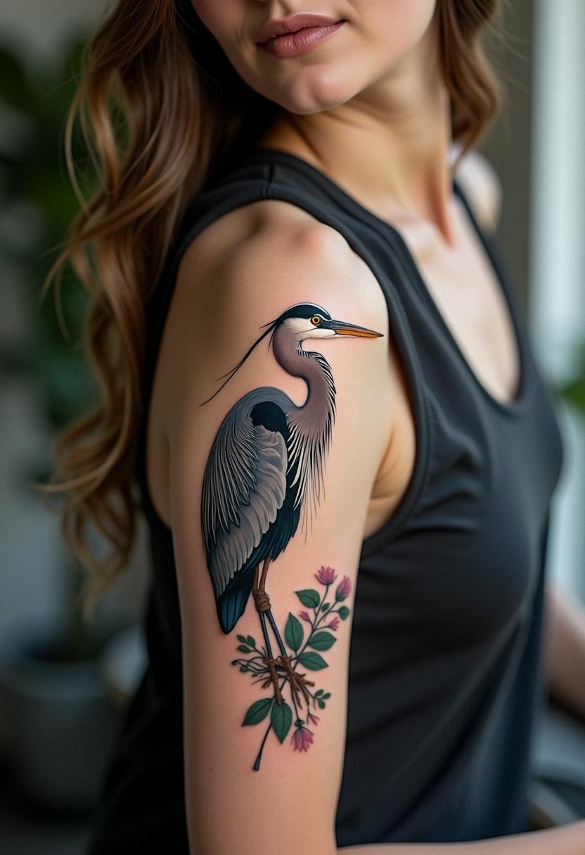 heron tattoo