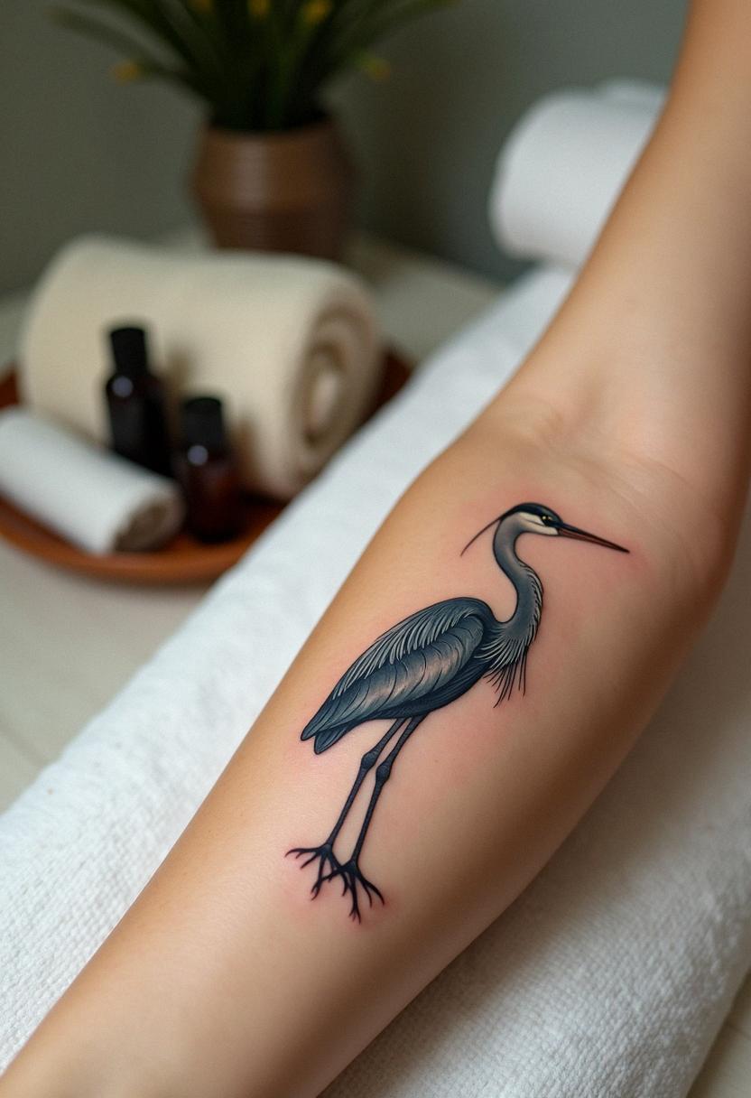 heron tattoo