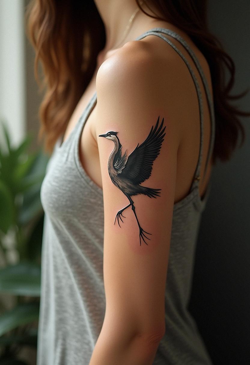 heron tattoo