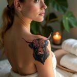 Highland Cow Tattoo 00001