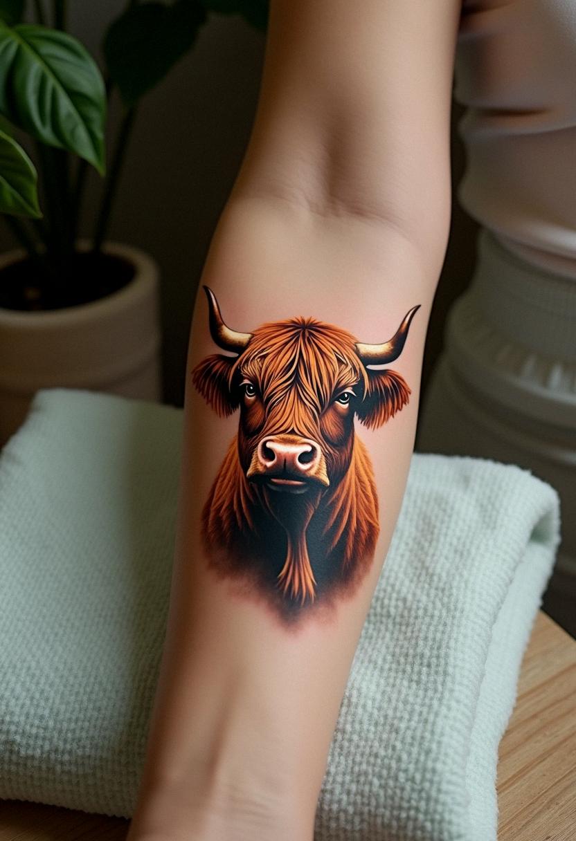 Fierce Highland Cow Tattoo Ideas Cozy Vibes fierce-highland-cow-tattoo-ideas-cozy-vibes