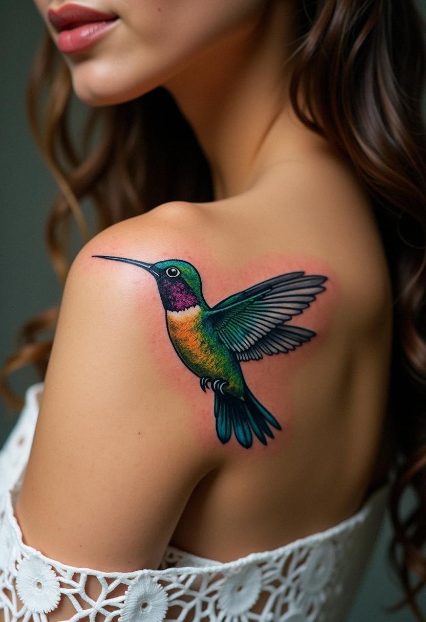 humming bird tattoo