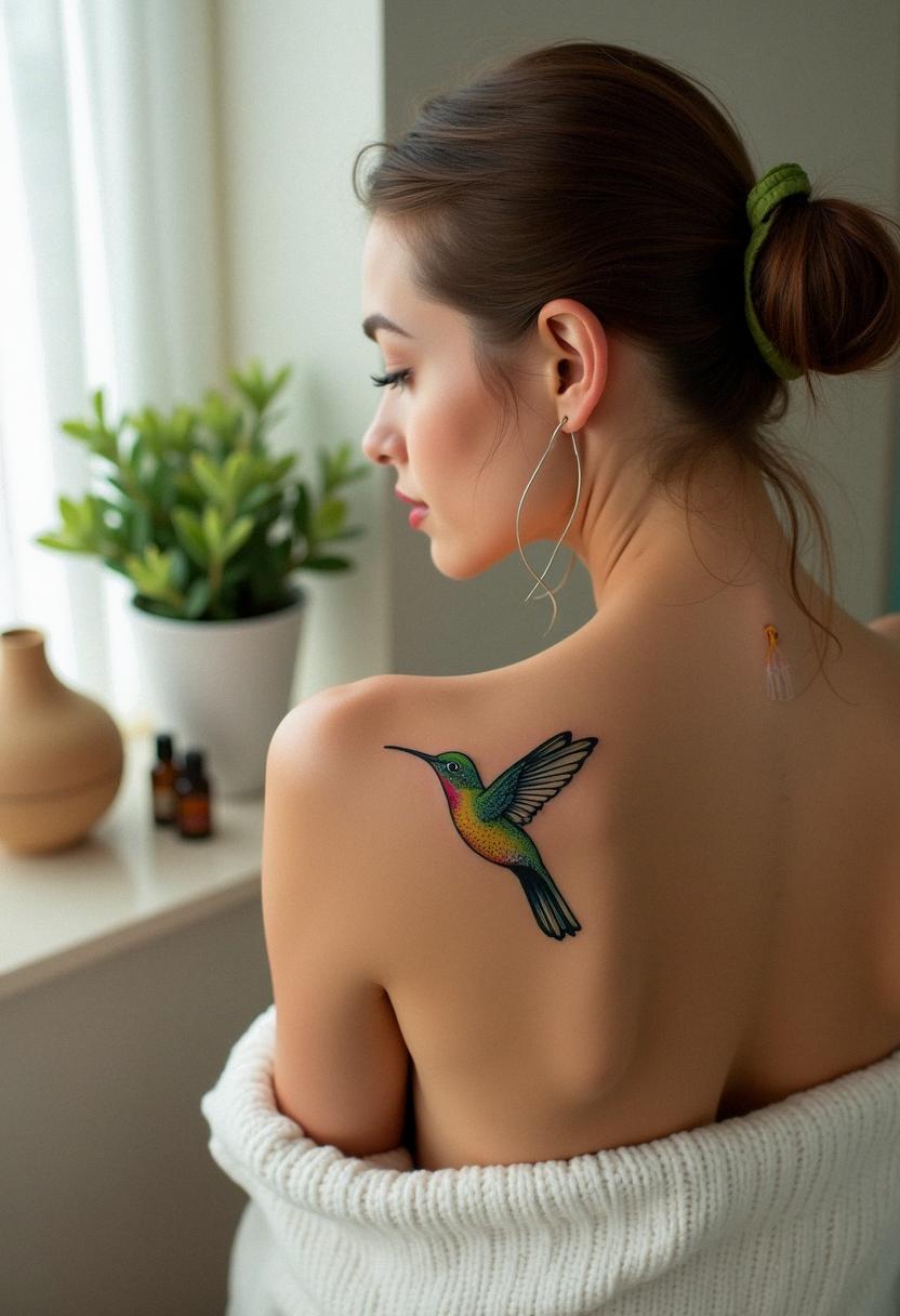 humming bird tattoo