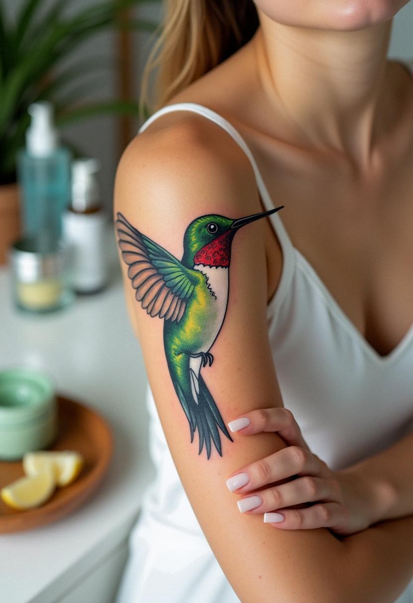 humming bird tattoo