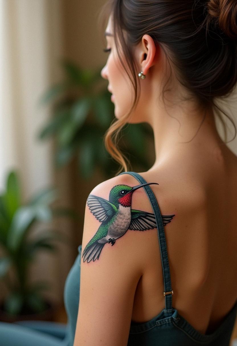 humming bird tattoo