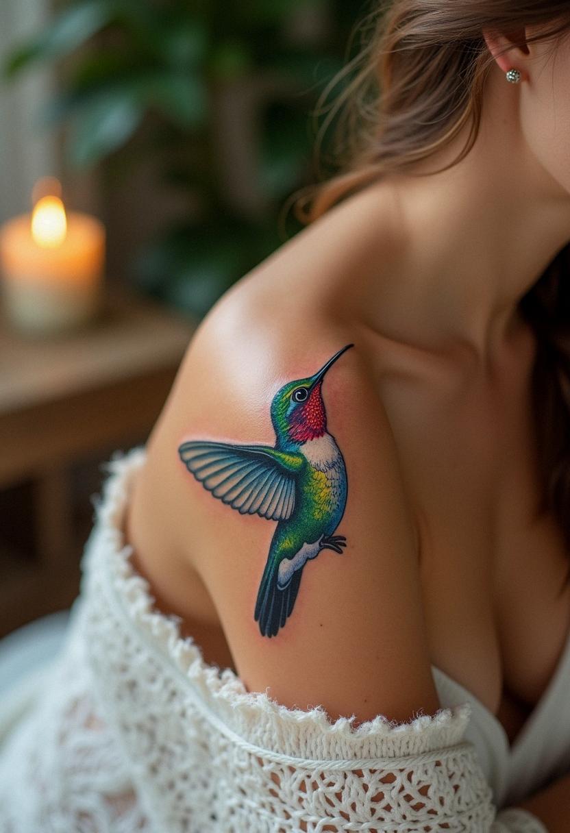 humming bird tattoo