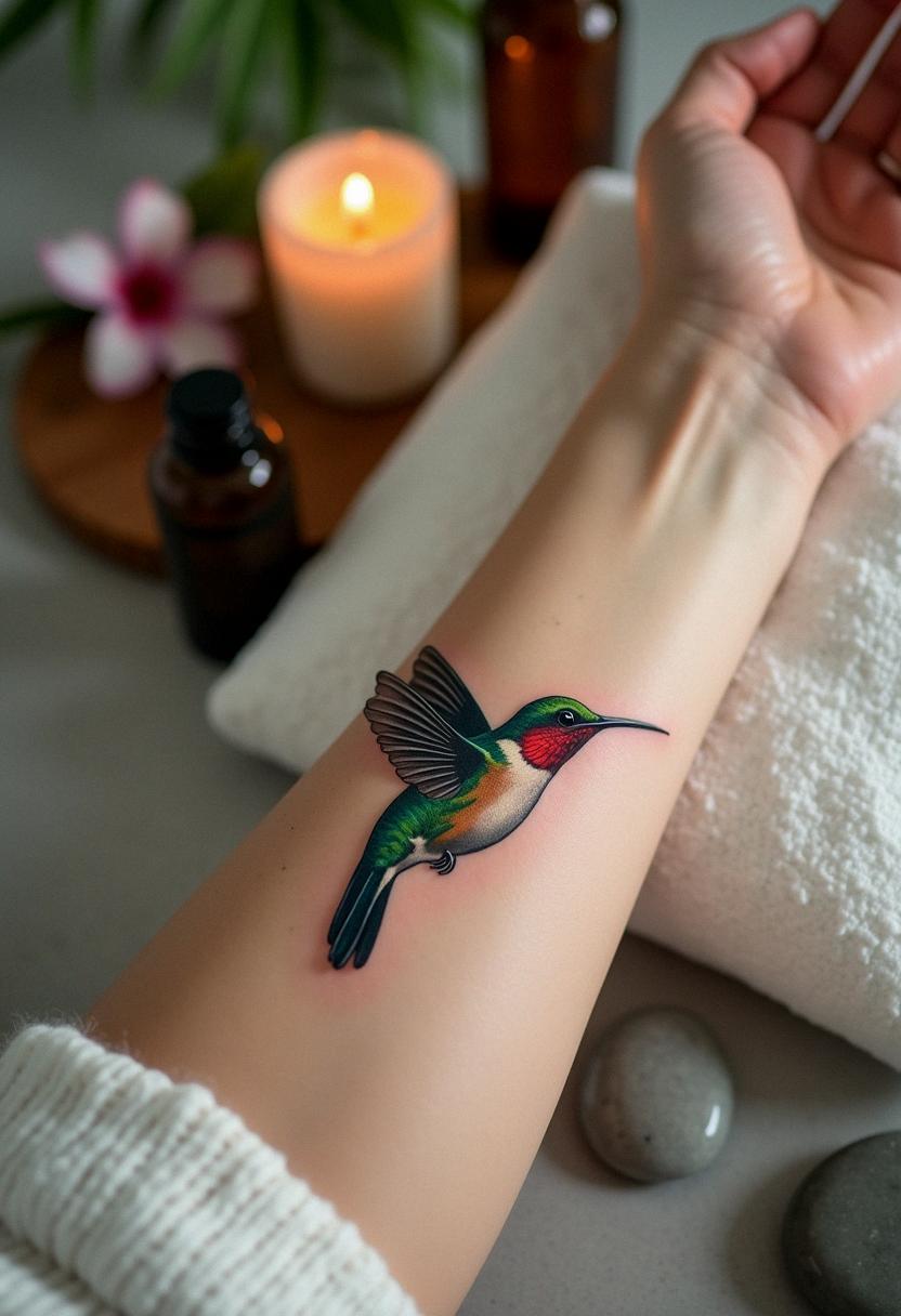 humming bird tattoo