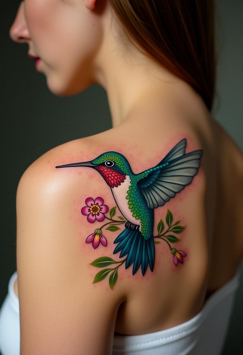 humming bird tattoo