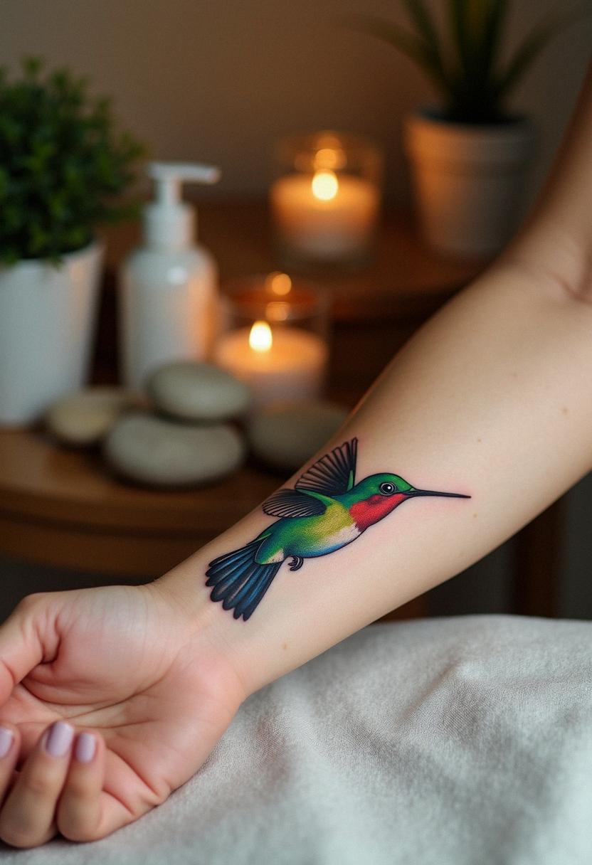 humming bird tattoo