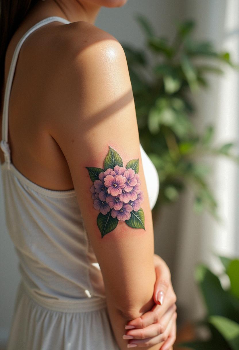 hydrangea tattoo
