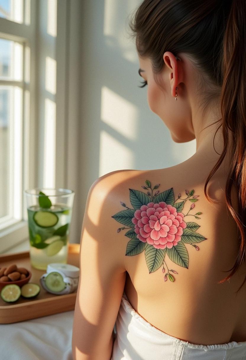 hydrangea tattoo