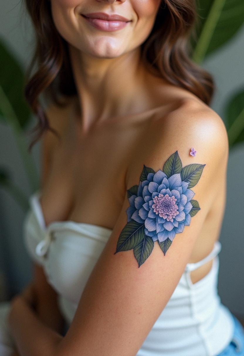 hydrangea tattoo