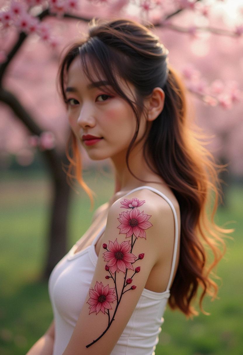 japanese cherry blossom tattoo