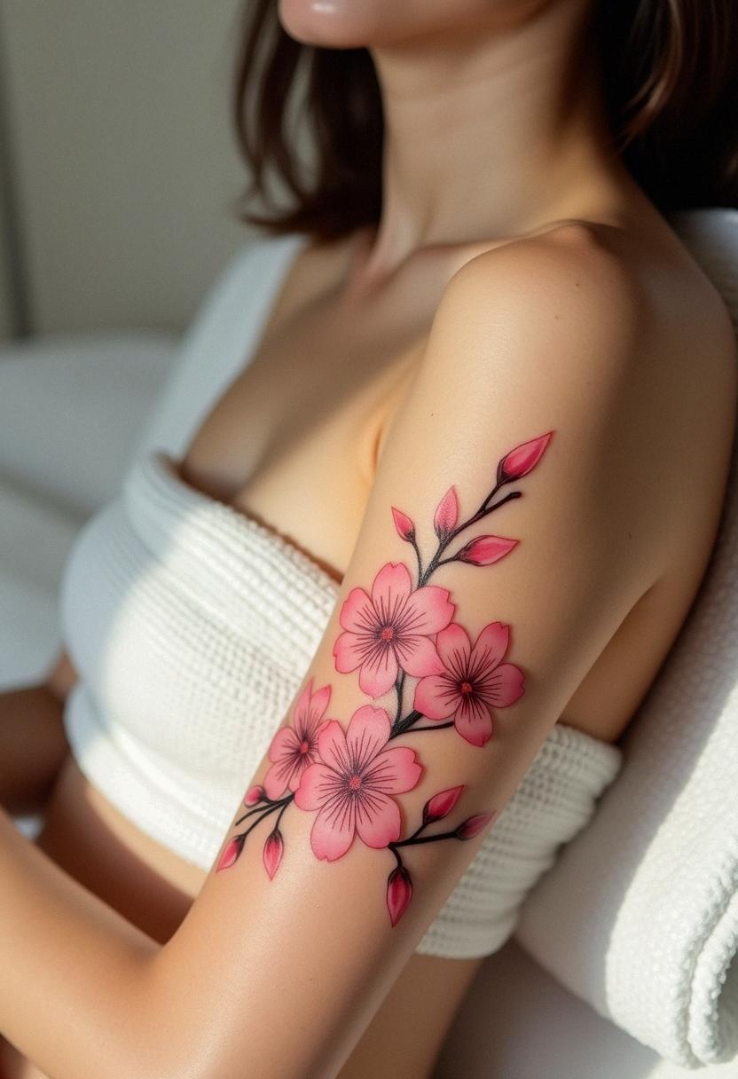 japanese cherry blossom tattoo