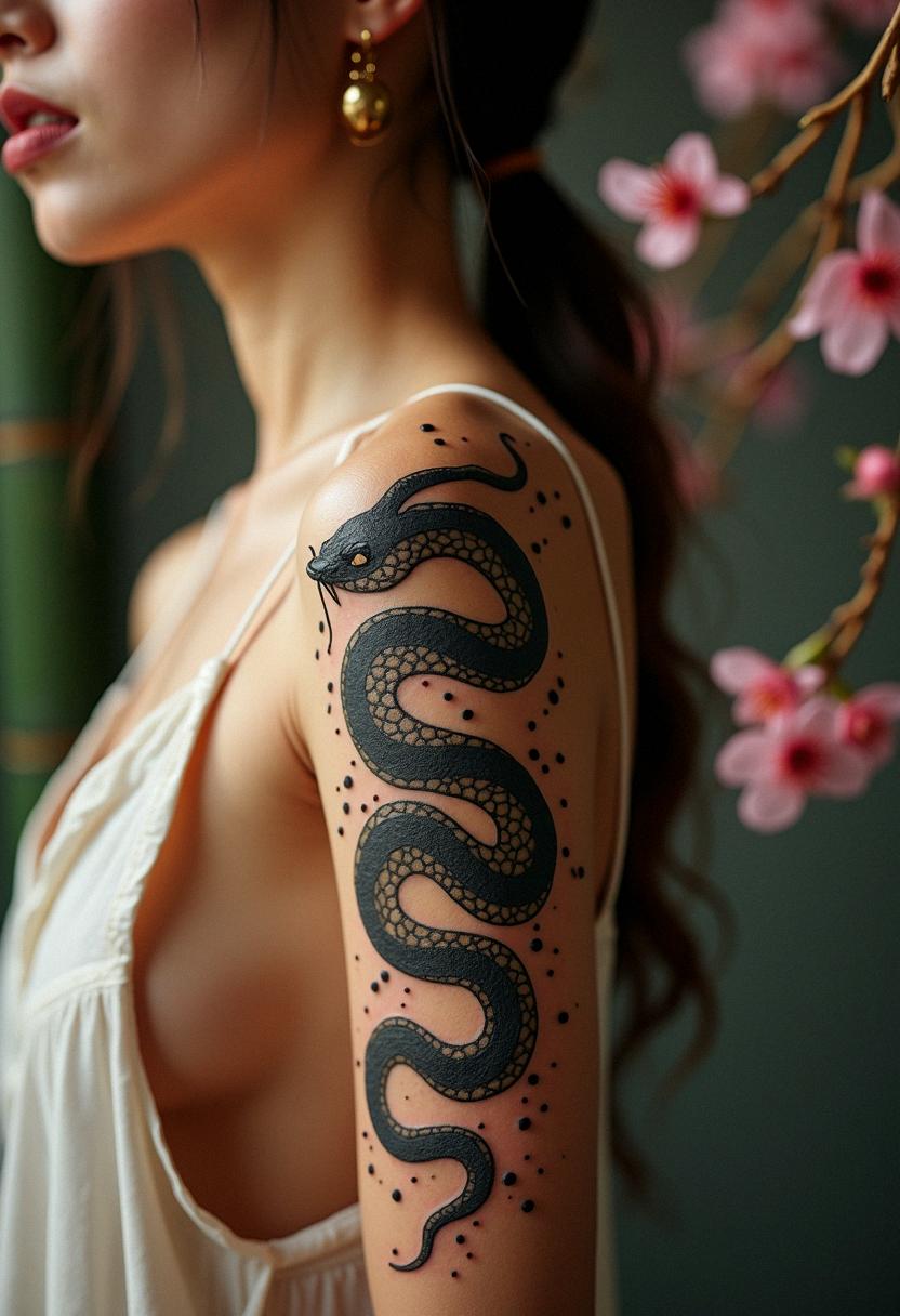 japanese snake tattoo