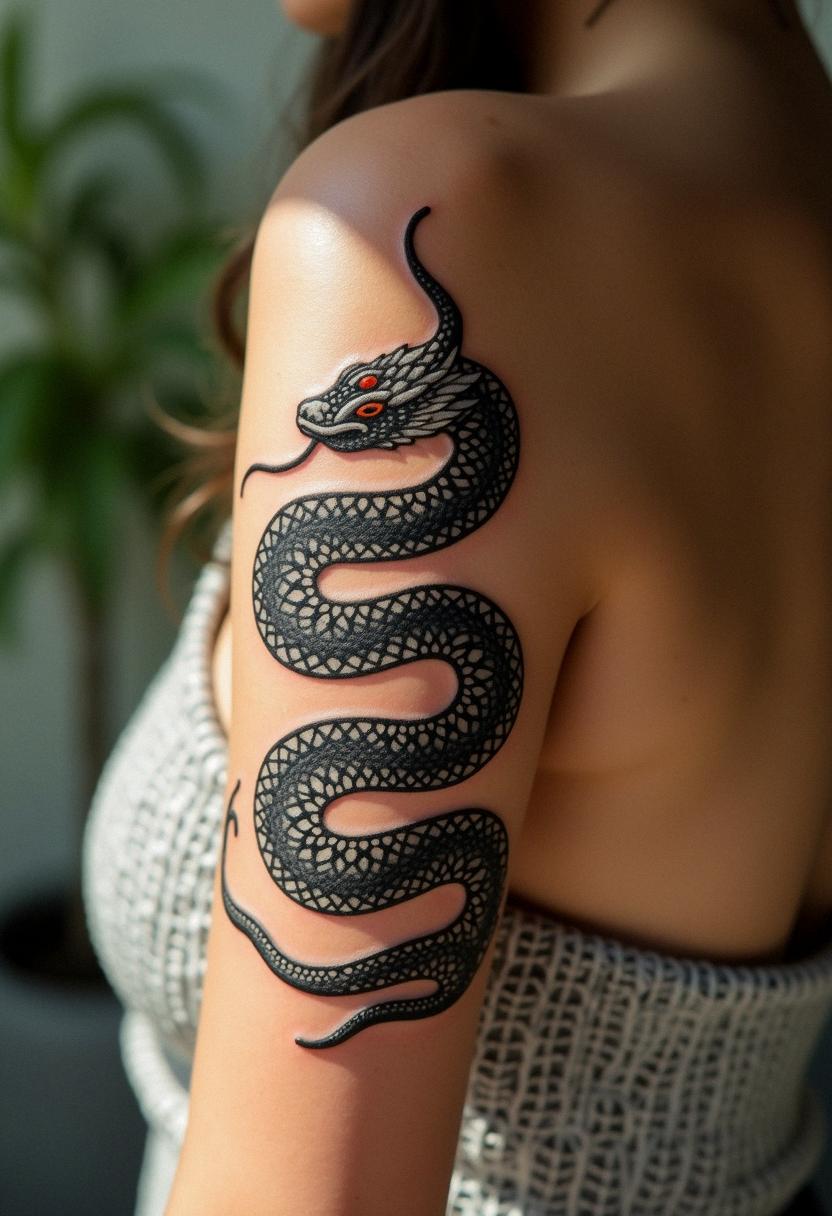 japanese snake tattoo