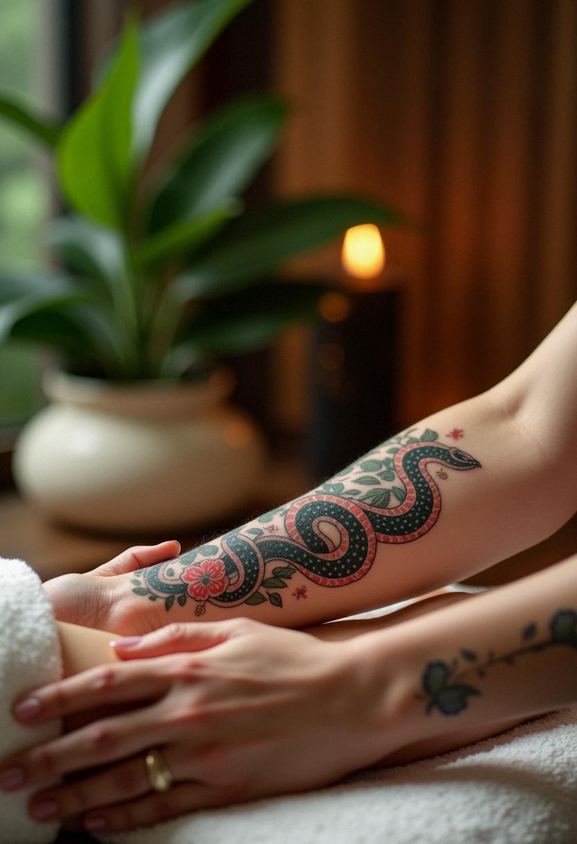 japanese snake tattoo
