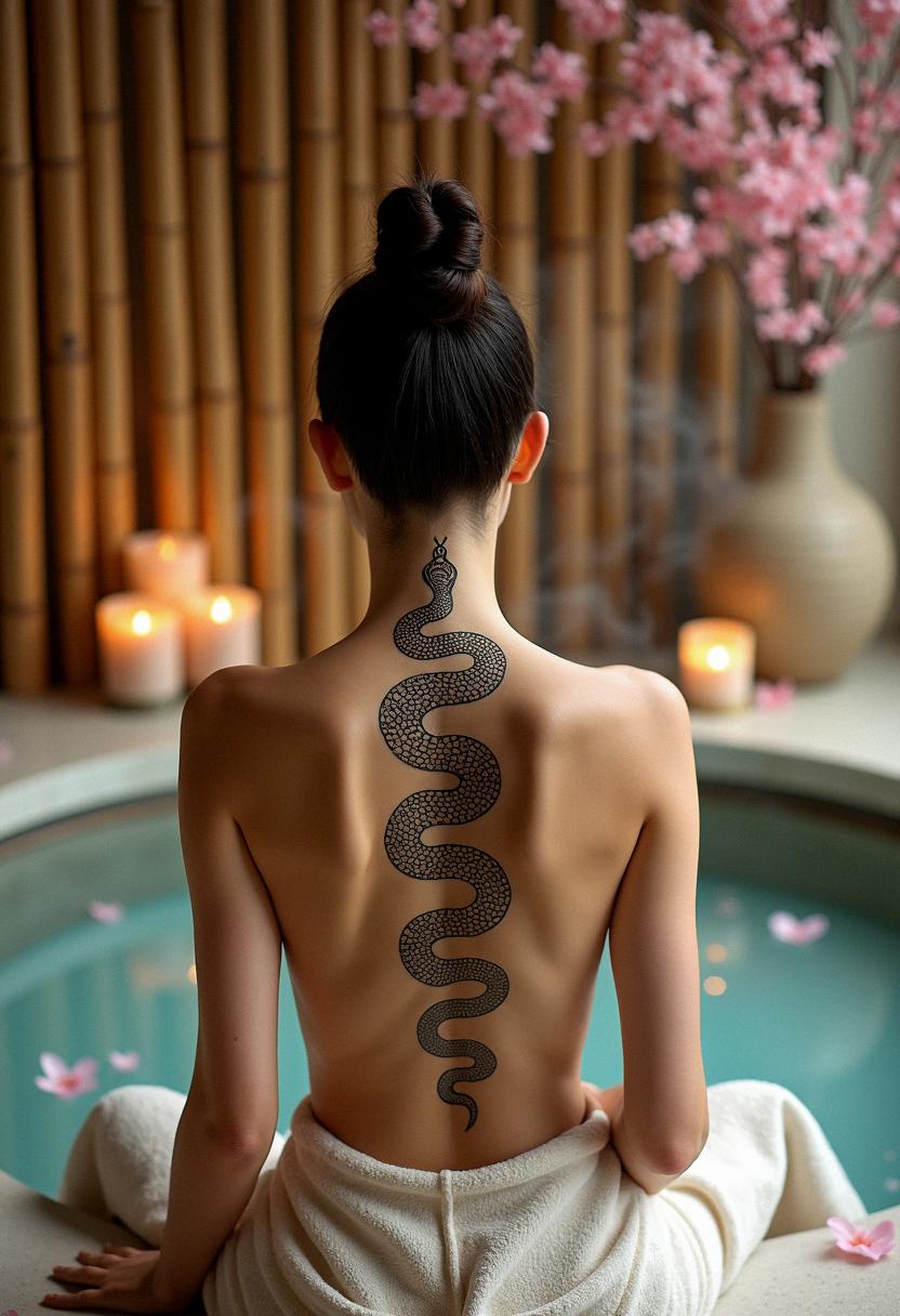 japanese snake tattoo