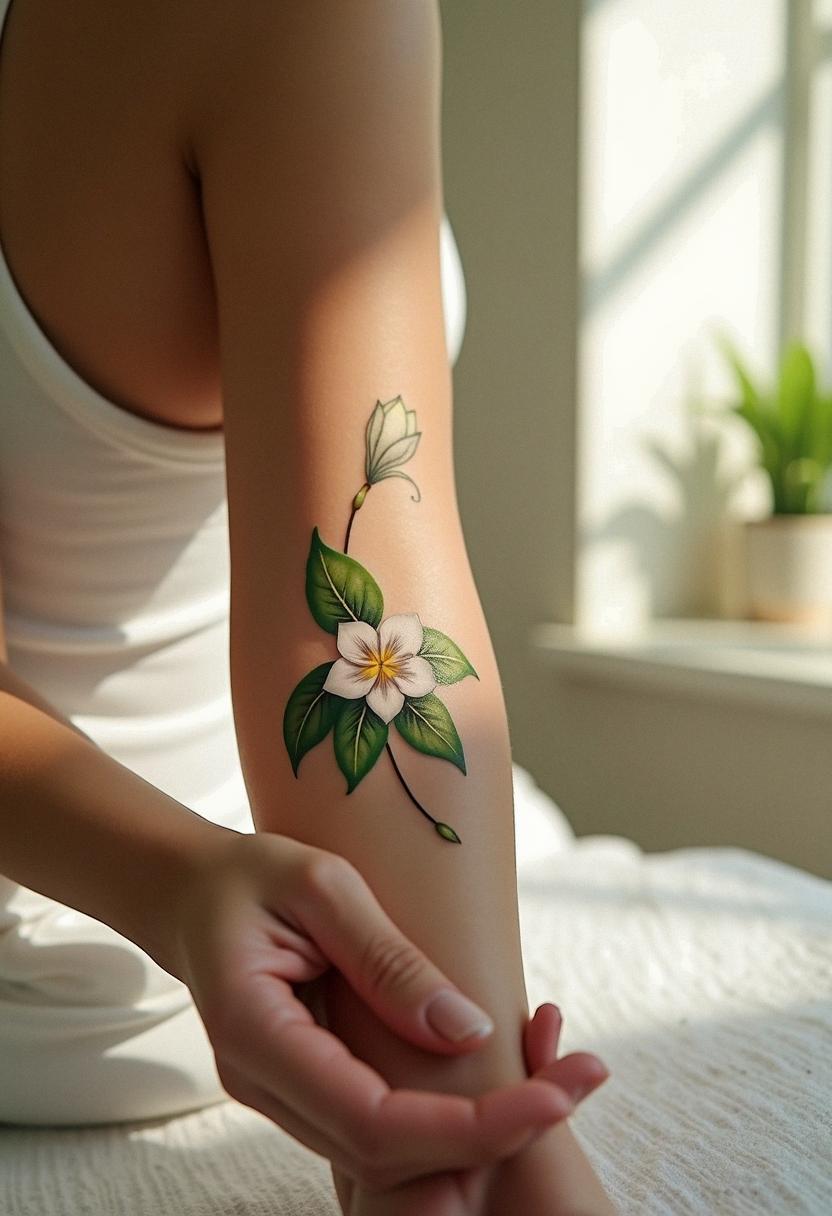 jasmine flower tattoo