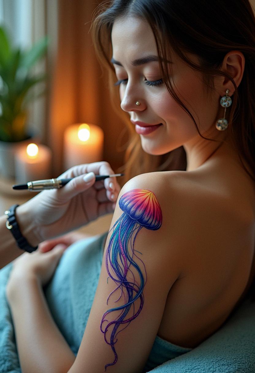 jelly fish tattoo