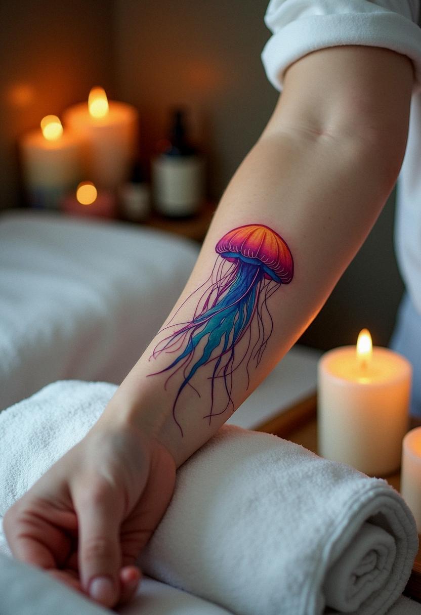 jelly fish tattoo