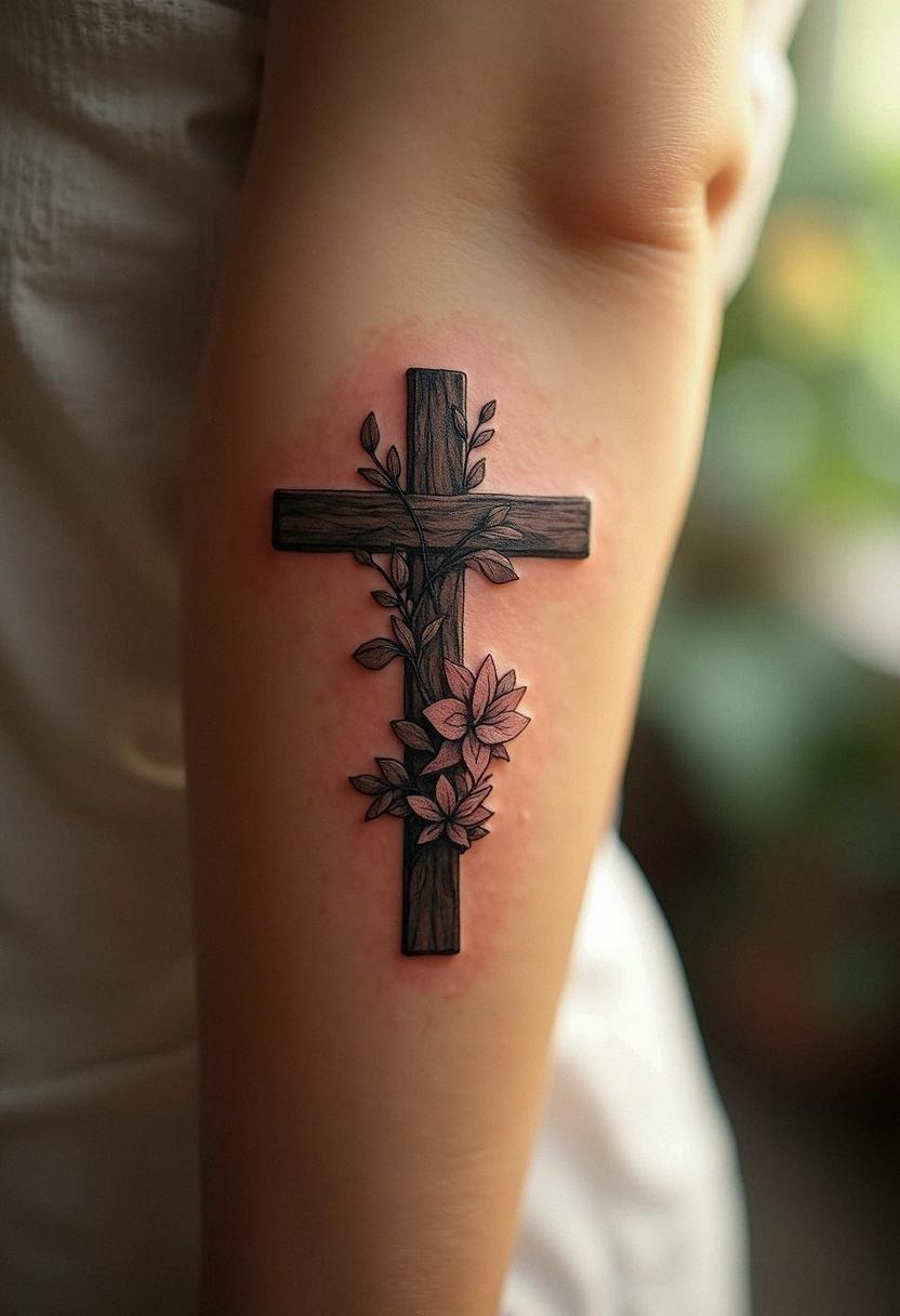 jesus cross tattoo