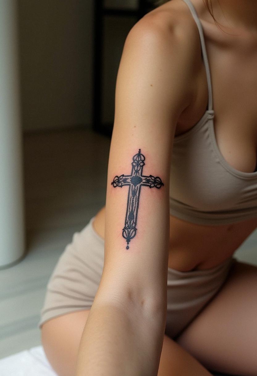 jesus cross tattoo