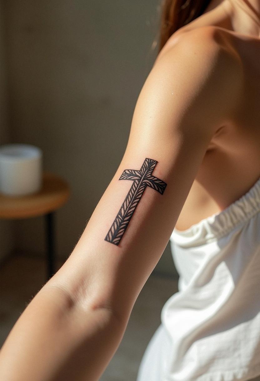 jesus cross tattoo