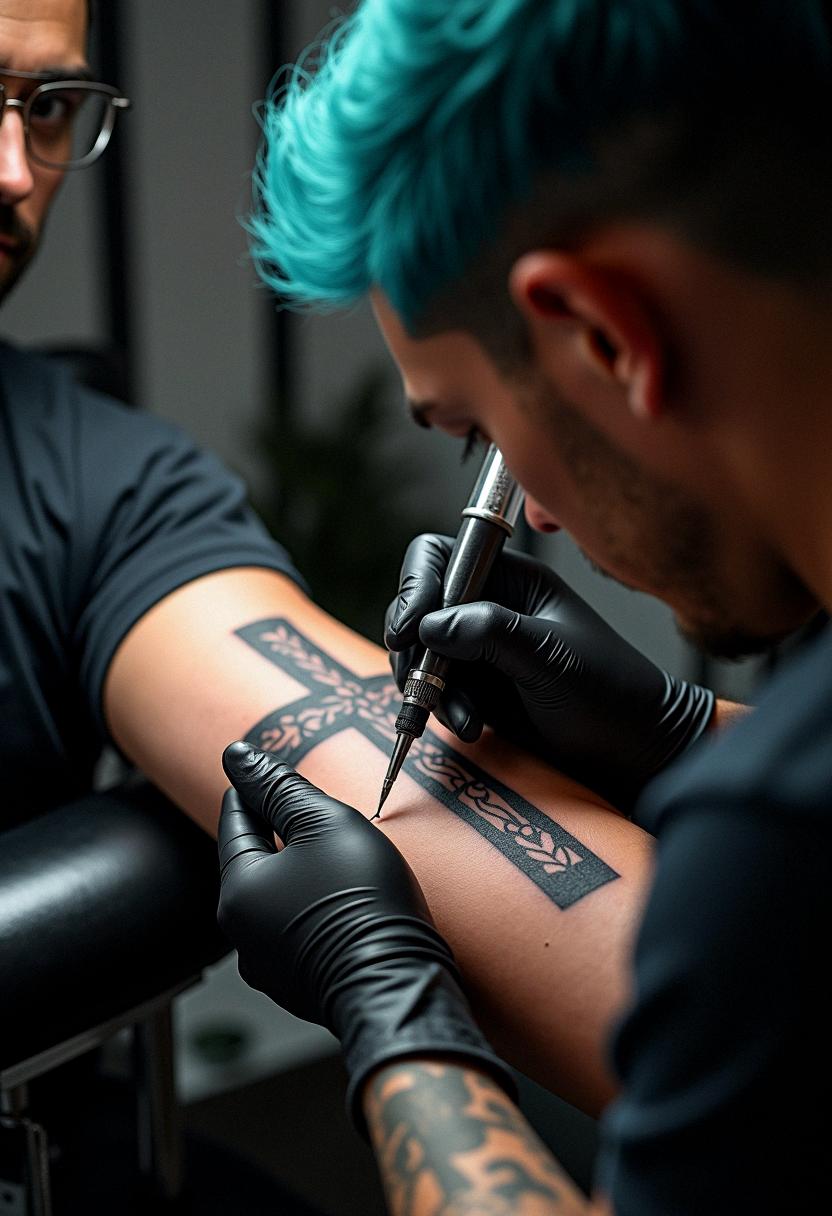 jesus cross tattoo