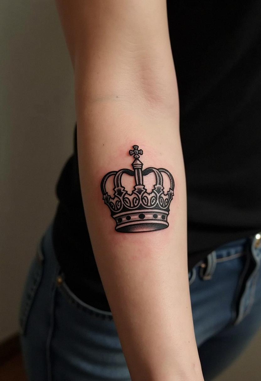 king crown tattoo