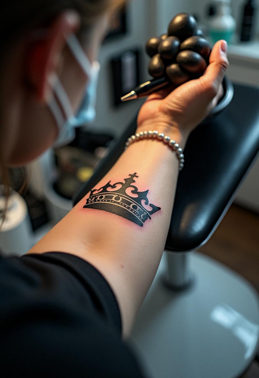 king crown tattoo