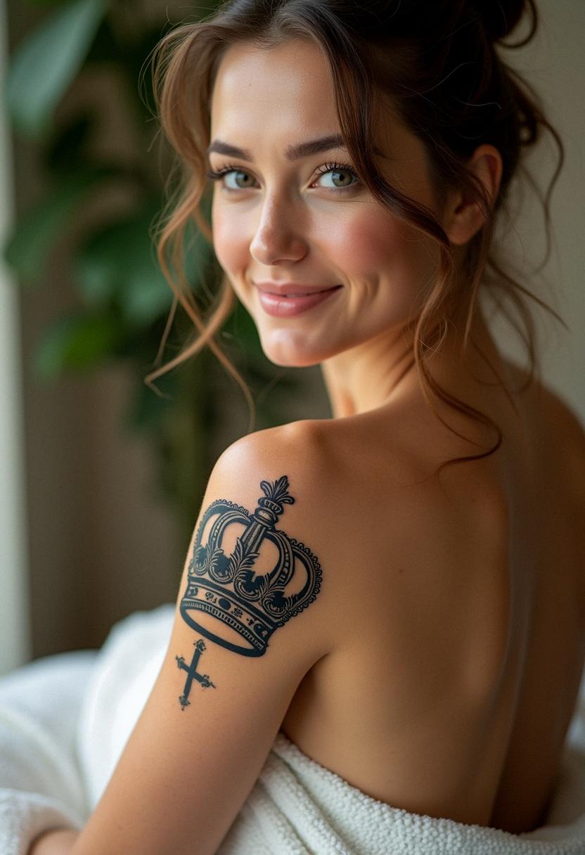 king crown tattoo