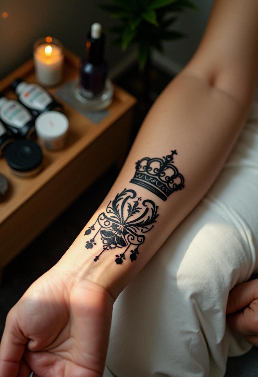 king crown tattoo