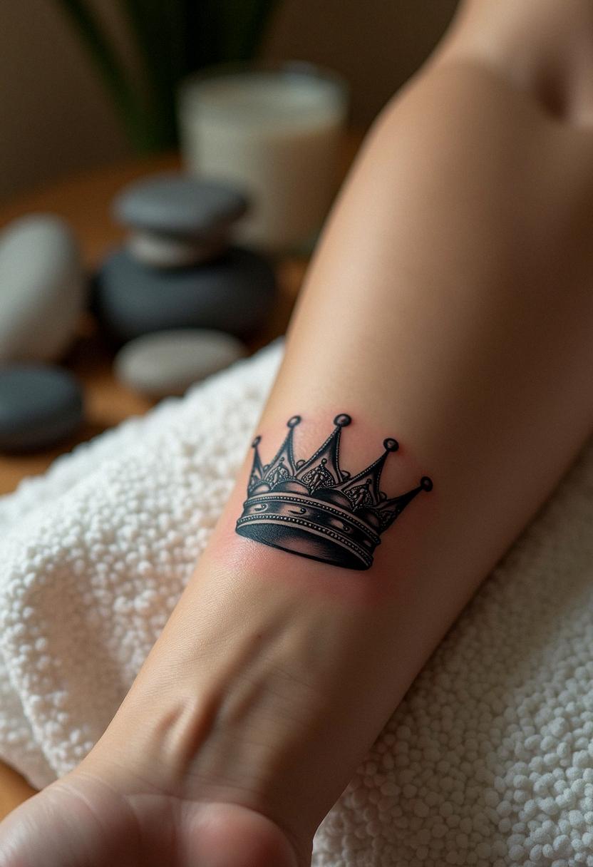 king crown tattoo