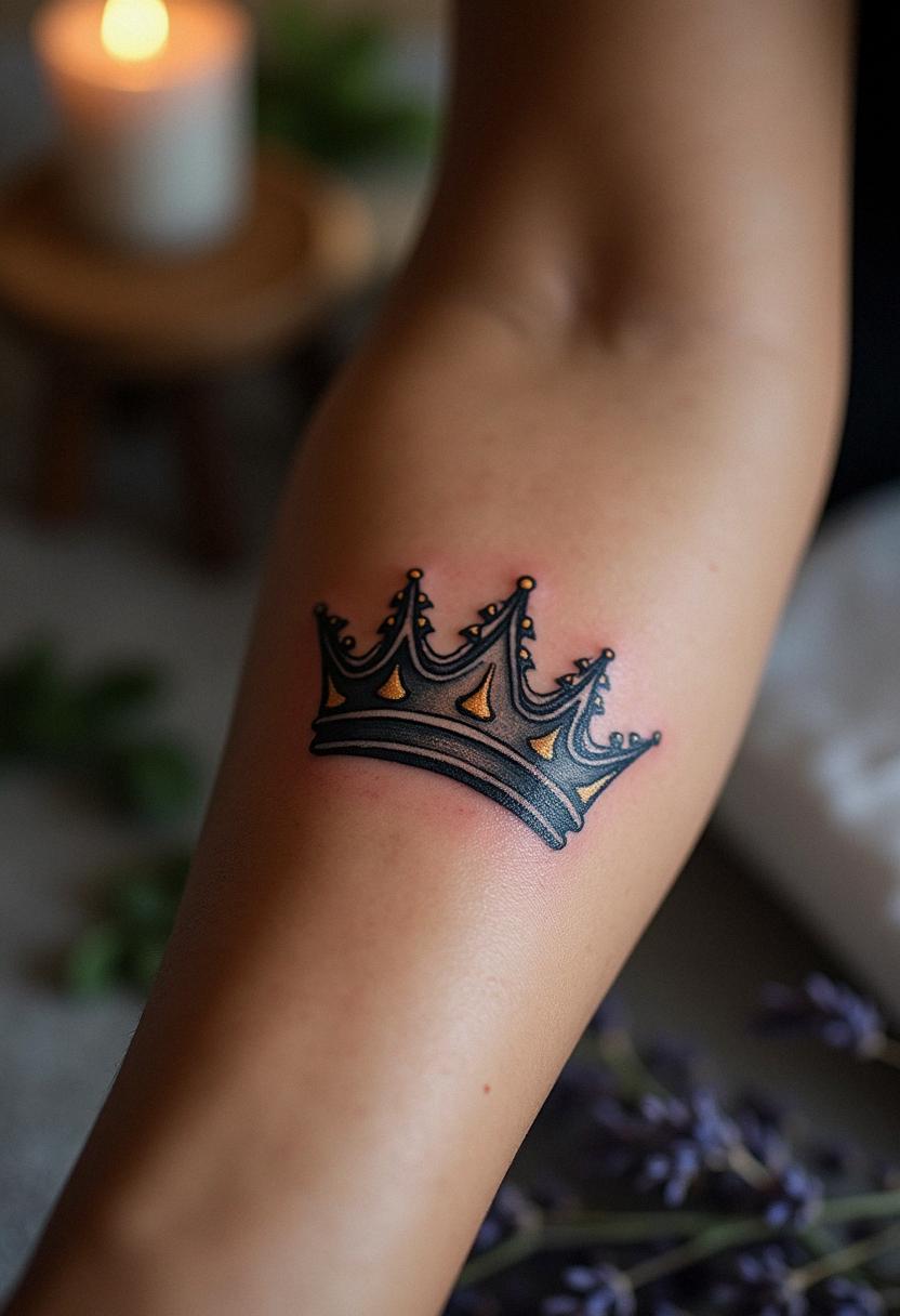 king crown tattoo
