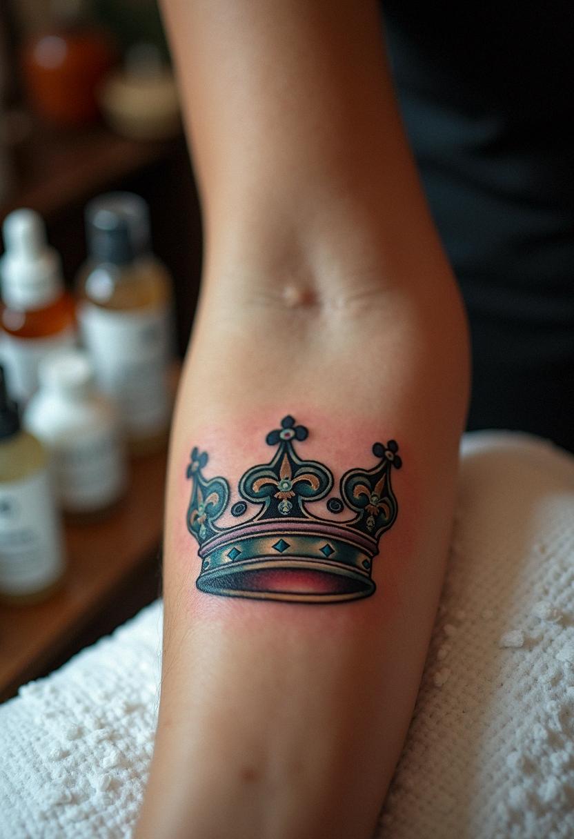 king crown tattoo