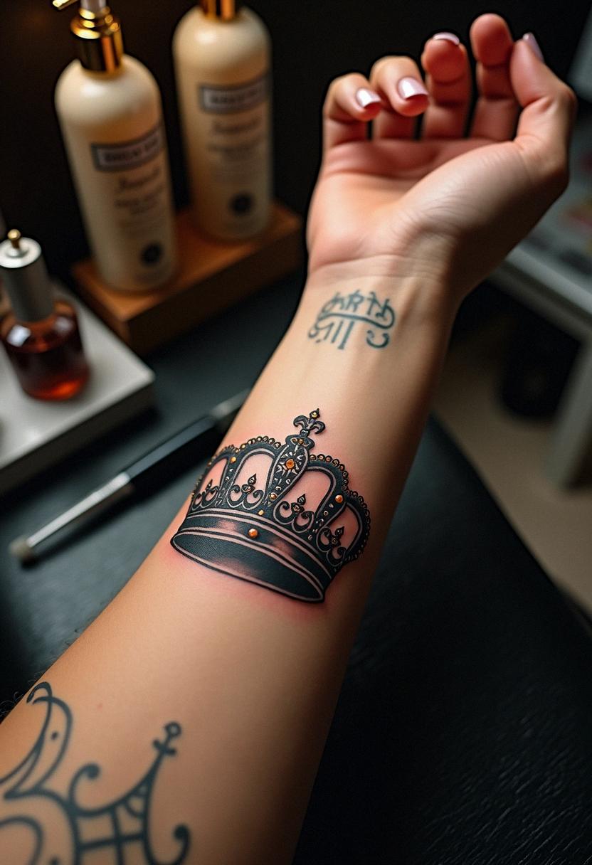 king crown tattoo