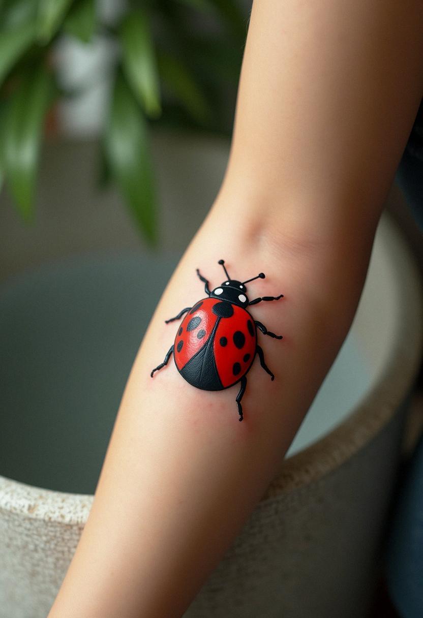 ladybug tattoo