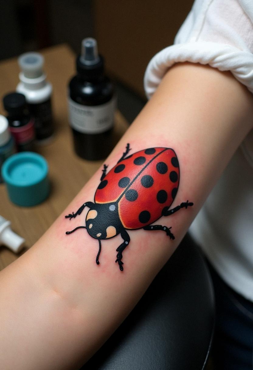 ladybug tattoo