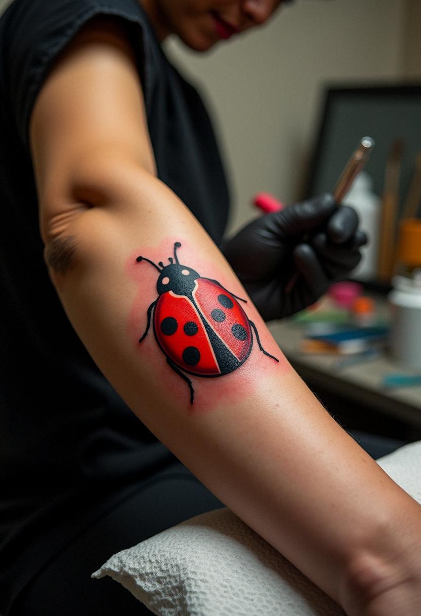 ladybug tattoo
