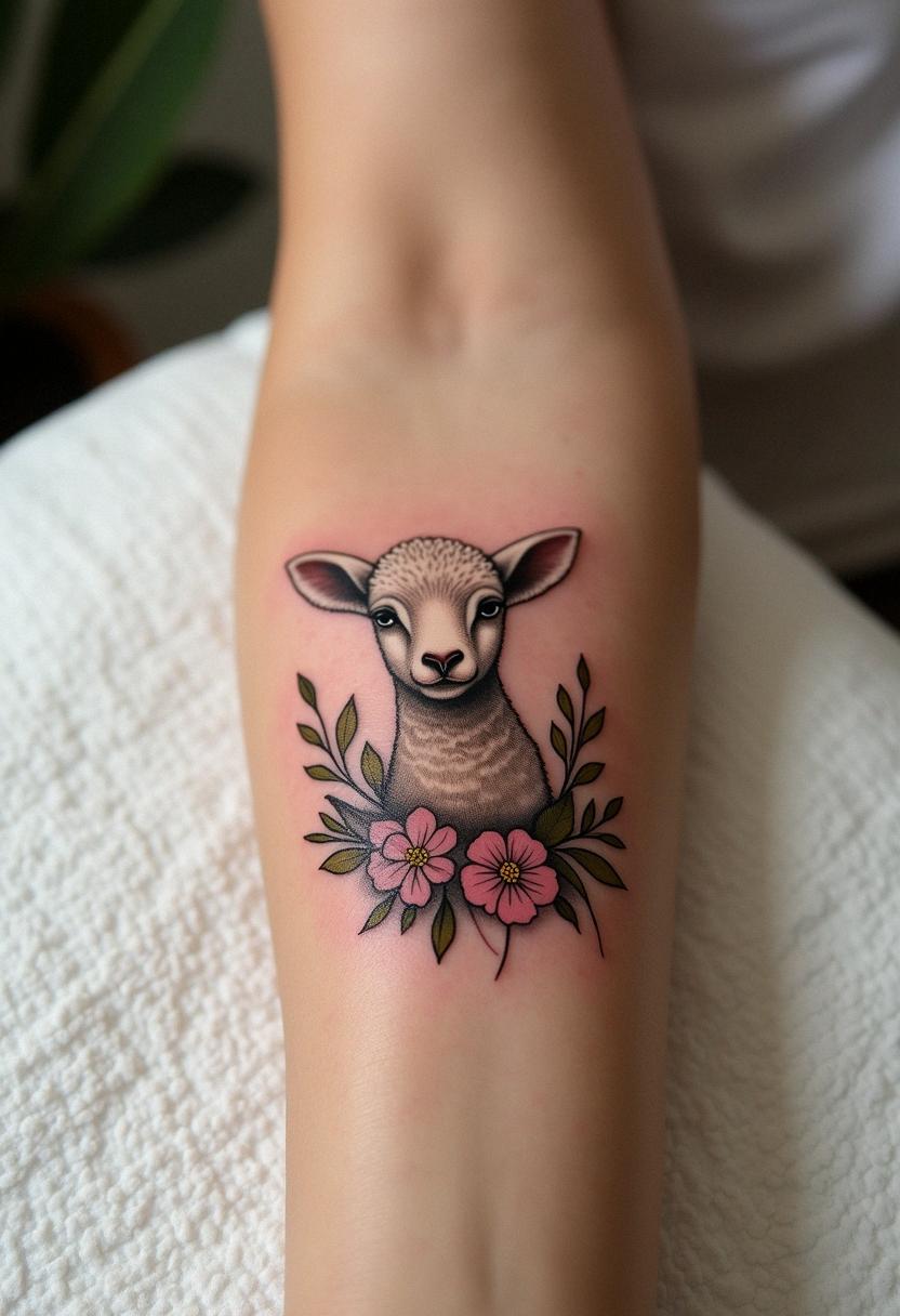 lamb tattoo