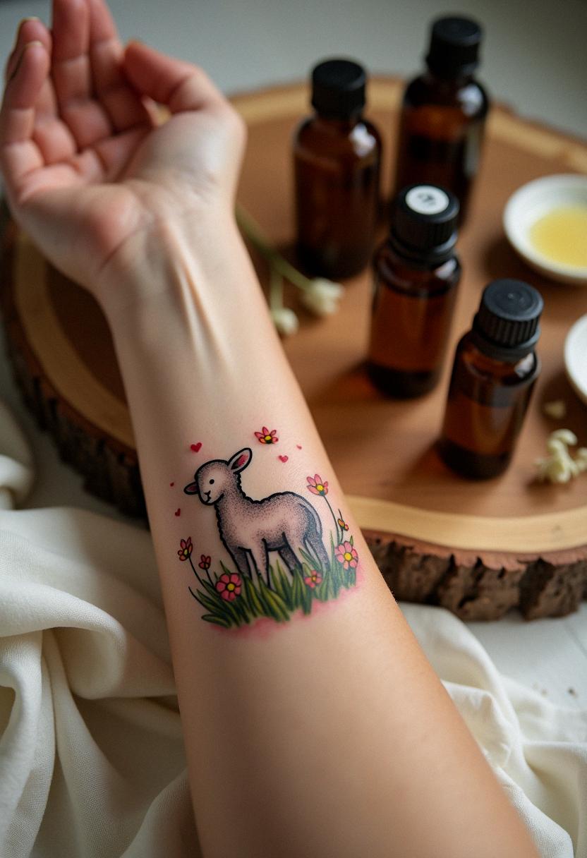 lamb tattoo