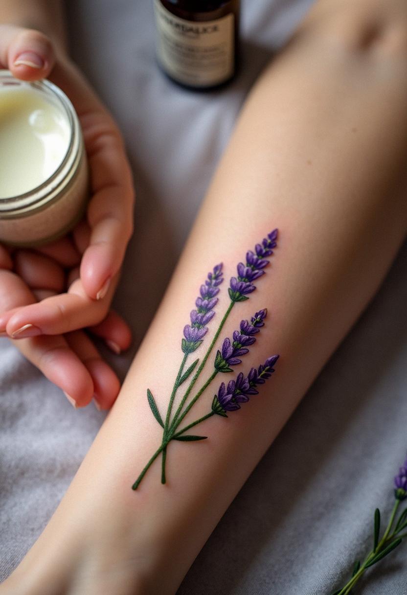 lavender tattoo