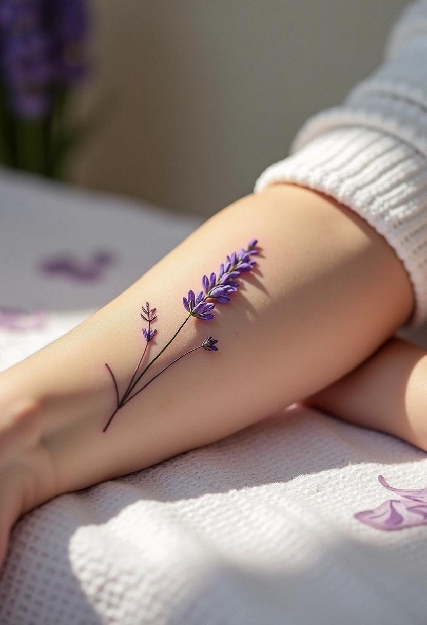 lavender tattoo