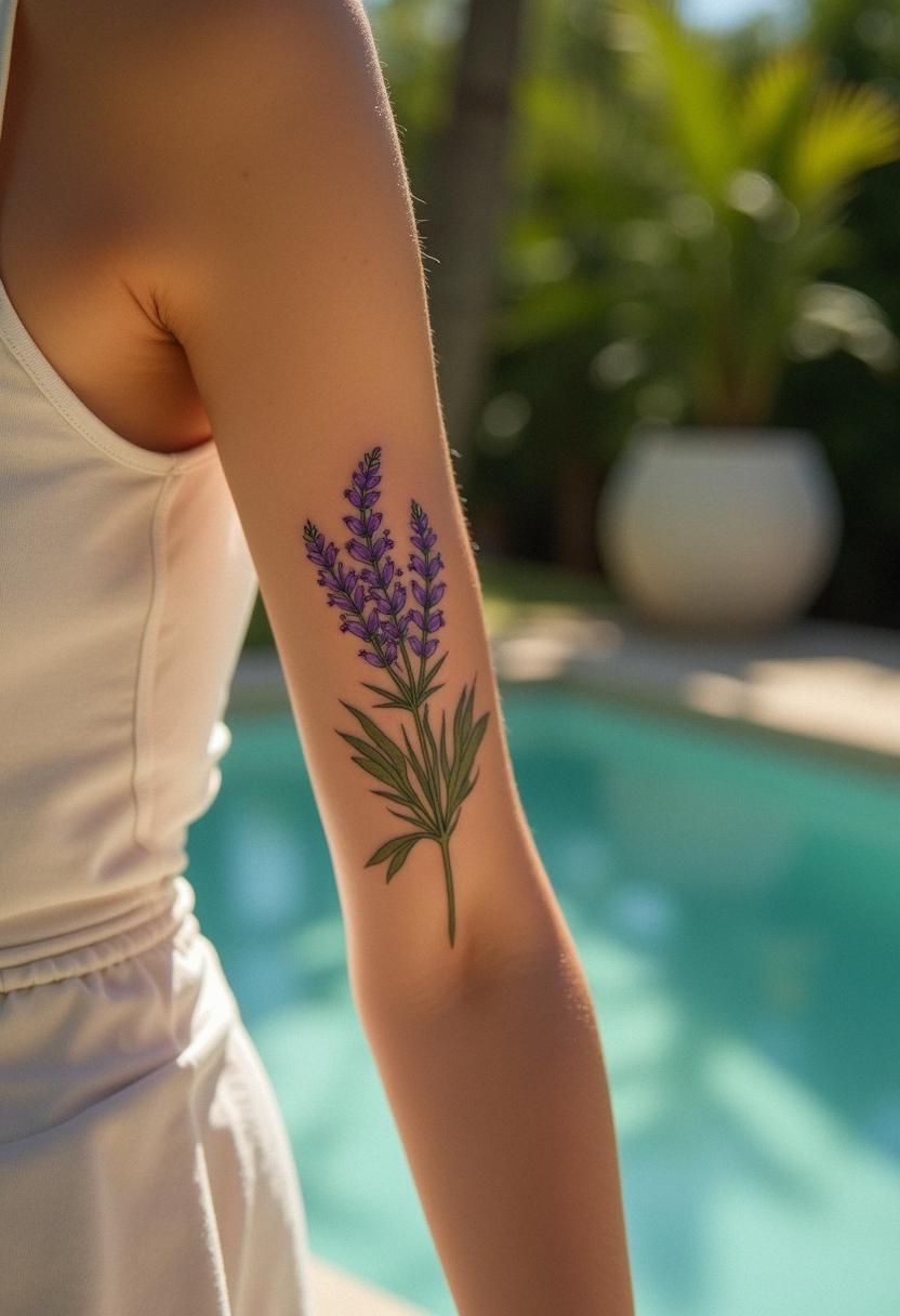 lavender tattoo